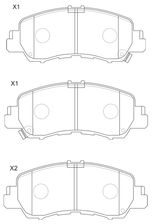 

Колодки тормозные MITSUBISHI Eclipse (18-) передние (4шт.) NIBK