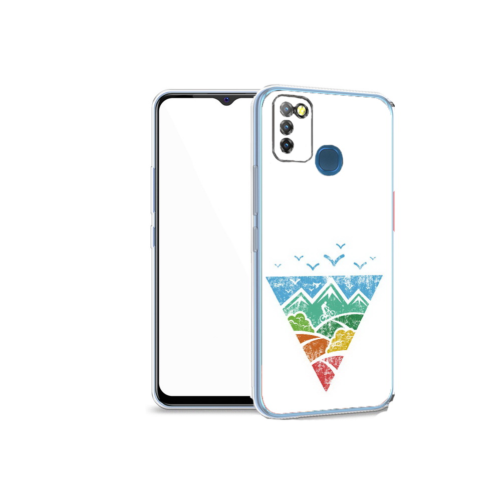 

Чехол MyPads Tocco для Infinix Hot 10 Lite Лес земля море чайки, Прозрачный, Tocco