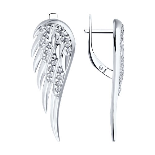 

Серьги из серебра TEO MAORI 894026612, фианит, 894026612