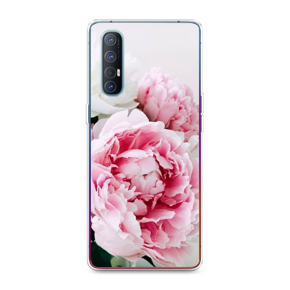 

Чехол для Oppo Reno 3 Pro "Розовые и белые пионы", Розовый;белый, 252550-2