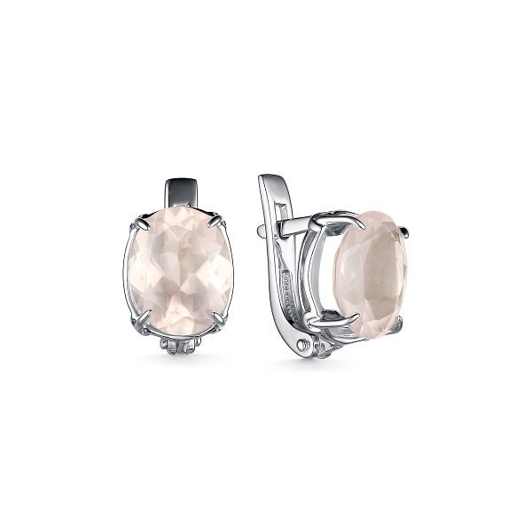 

Серьги из серебра TEO MAORI 8С-5006рс421, кварц, 8С-5006рс421