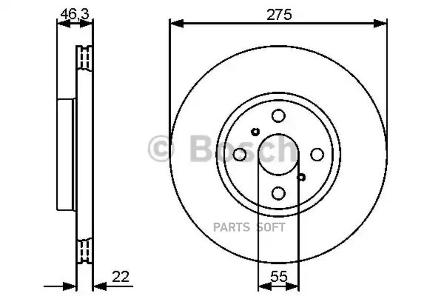 

Тормозной диск BOSCH 0986479431