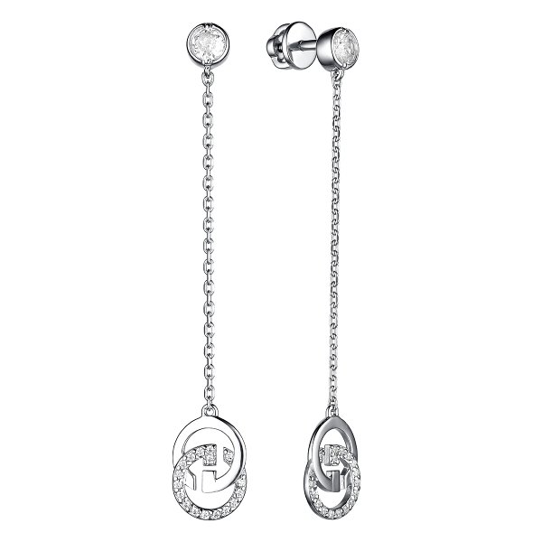 

Серьги пусеты из серебра TEO MAORI 8С-5048рс200, фианит, 8С-5048рс200