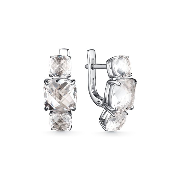 

Серьги из серебра TEO MAORI 8С-5065рб429, горный хрусталь, 8С-5065рб429