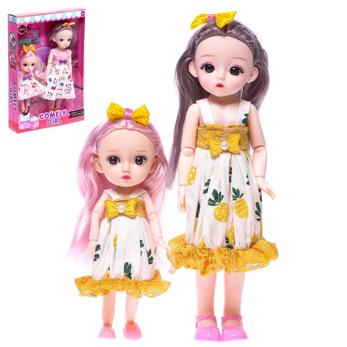 

Кукла модная шарнирная «Анна» с малышкой, МИКС