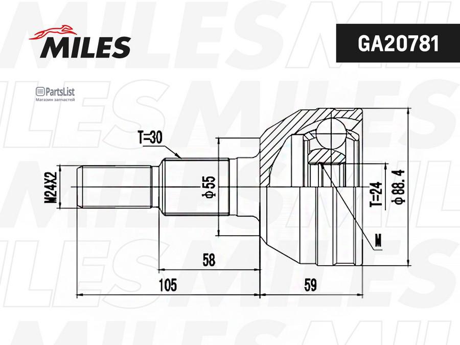 

Шрус Cadillac Srxctssts 03 Нар