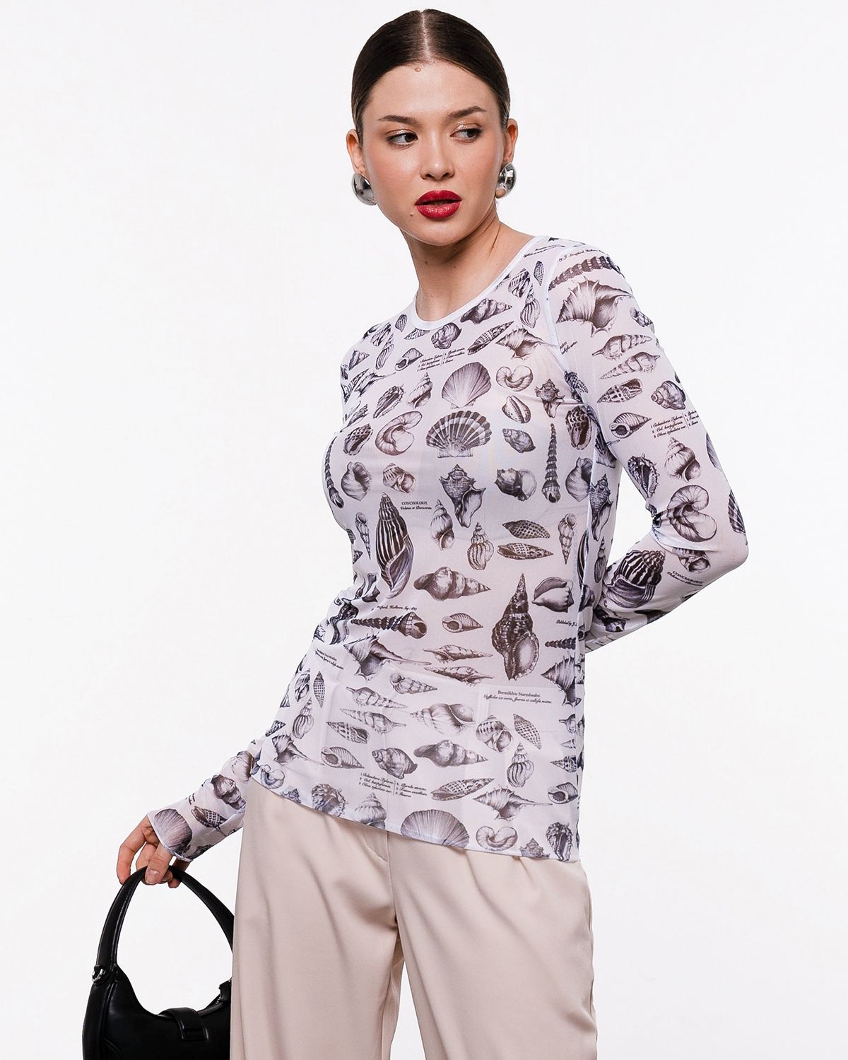 

Лонгслив женский SAHAR Art lab O457.4 белый 46-48 RU, O457.4