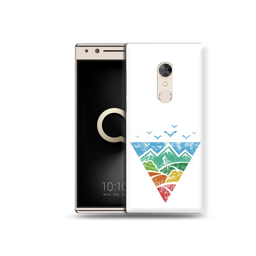 Чехол MyPads Tocco для Alcatel 5 Лес земля море чайки (PT110913.675.105)