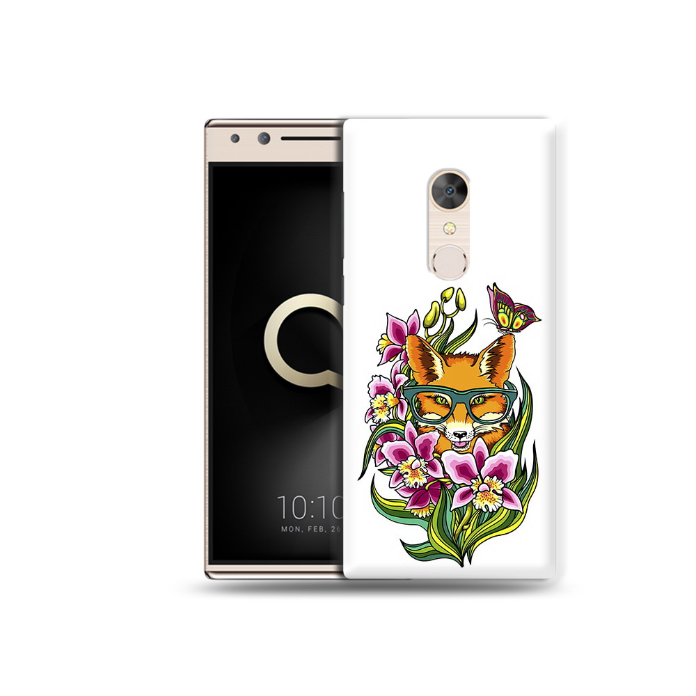 

Чехол MyPads Tocco для Alcatel 5 Лиса в цветах (PT110913.675.108), Прозрачный, Tocco