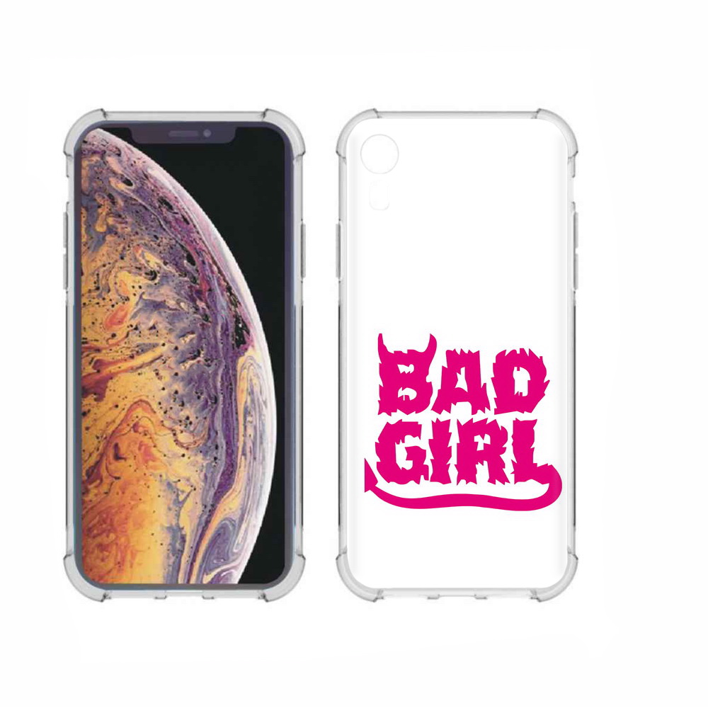 

Чехол MyPads Tocco для Apple iPhone XR плохая девочка, Прозрачный, Tocco