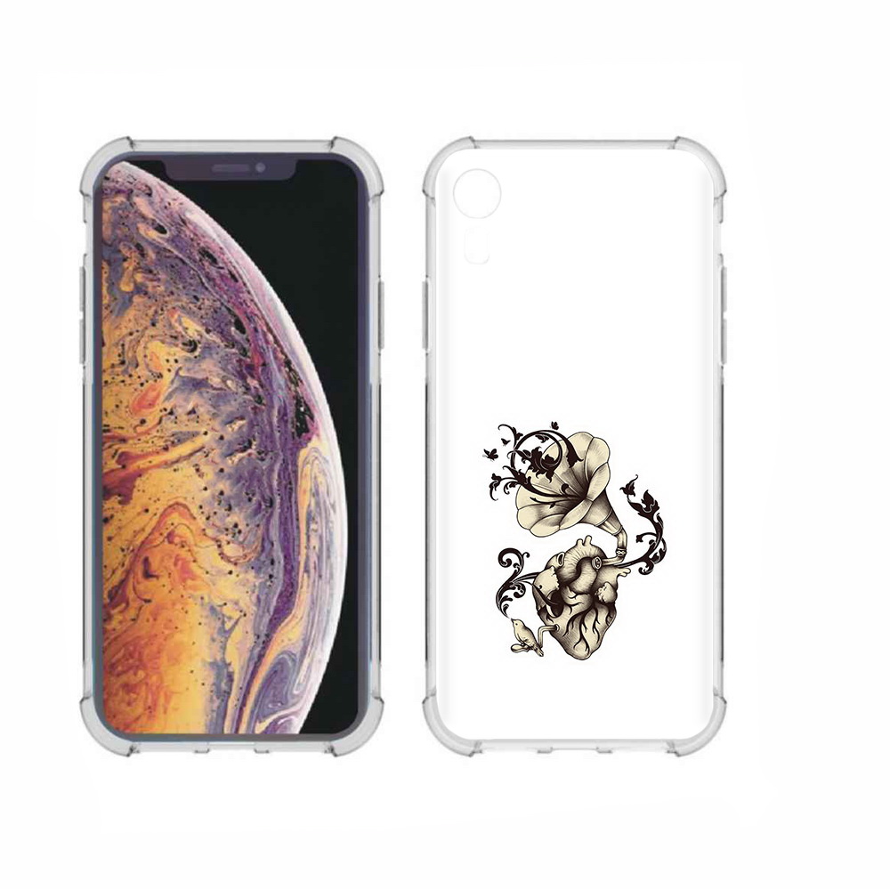 

Чехол MyPads Tocco для Apple iPhone XR Граммофон, Прозрачный, Tocco