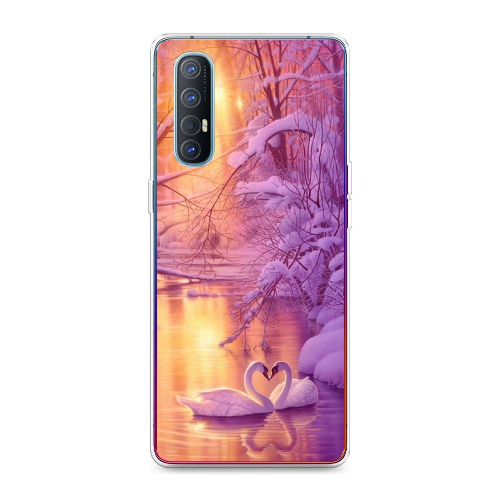 

Чехол для Oppo Reno 3 Pro "Зима 1", Фиолетовый;желтый, 252550-2