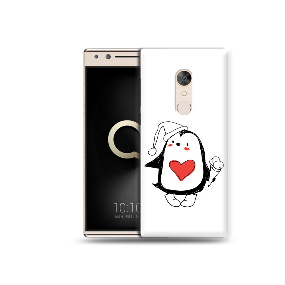 

Чехол MyPads Tocco для Alcatel 5 Пингвин с мороженым (PT110913.675.135), Прозрачный, Tocco