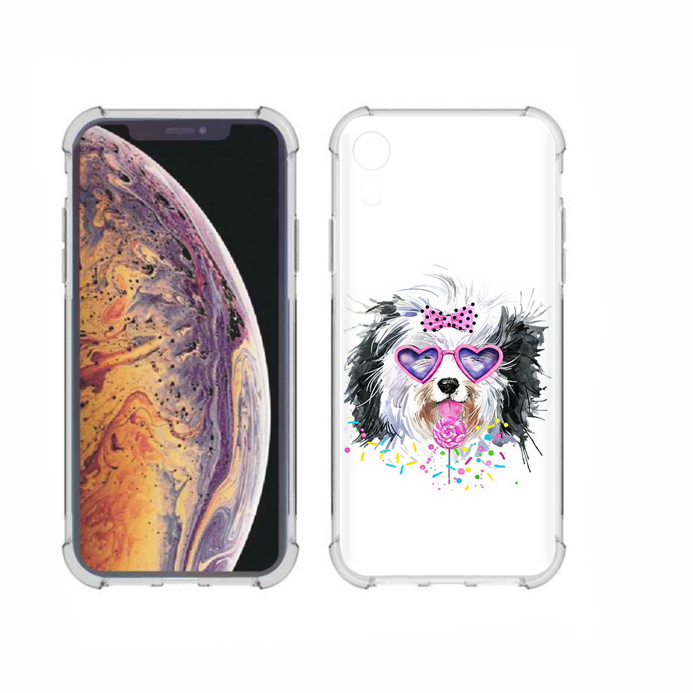 

Чехол MyPads Tocco для Apple iPhone XR пушистик, Прозрачный, Tocco