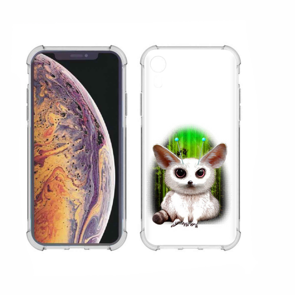

Чехол MyPads Tocco для Apple iPhone XR пушистое животное, Прозрачный, Tocco