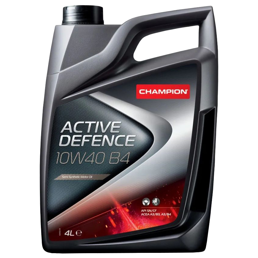 Масло моторное CHAMPION OIL Active Defence 10W-40 SL/СF A3/B3/B4 полусинтетическое 4 л