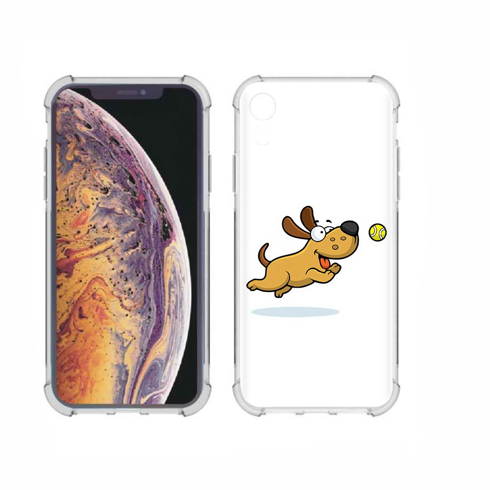

Чехол MyPads Tocco для Apple iPhone XR пёсик, Прозрачный, Tocco