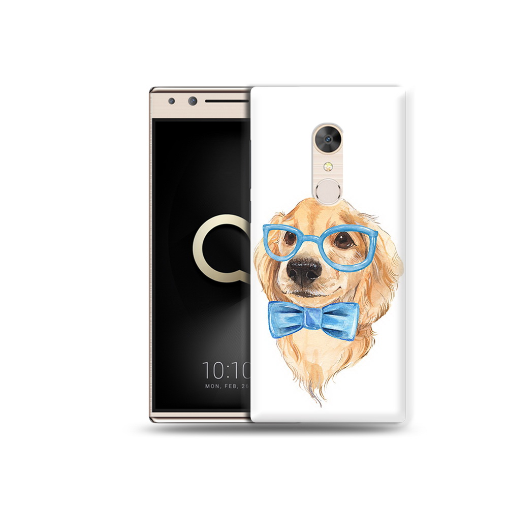 

Чехол MyPads Tocco для Alcatel 5 Собака интеллигент (PT110913.675.159), Прозрачный, Tocco