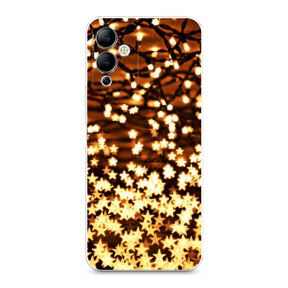 

Чехол на Infinix Note 12i "Новогодняя гирлянда", Золотистый, 3102050-5