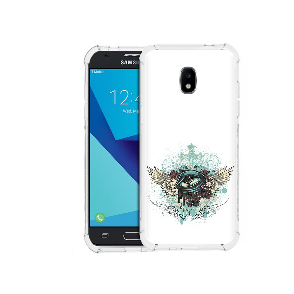 

Чехол MyPads Tocco для Samsung Galaxy J3 (2017) плачущий глаз с крыльями (PT74067.575.544), Прозрачный, Tocco