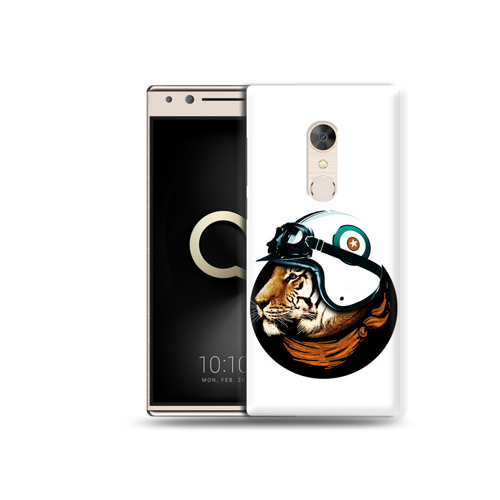 

Чехол MyPads Tocco для Alcatel 5 Тигр в шлеме (PT110913.675.171), Прозрачный, Tocco
