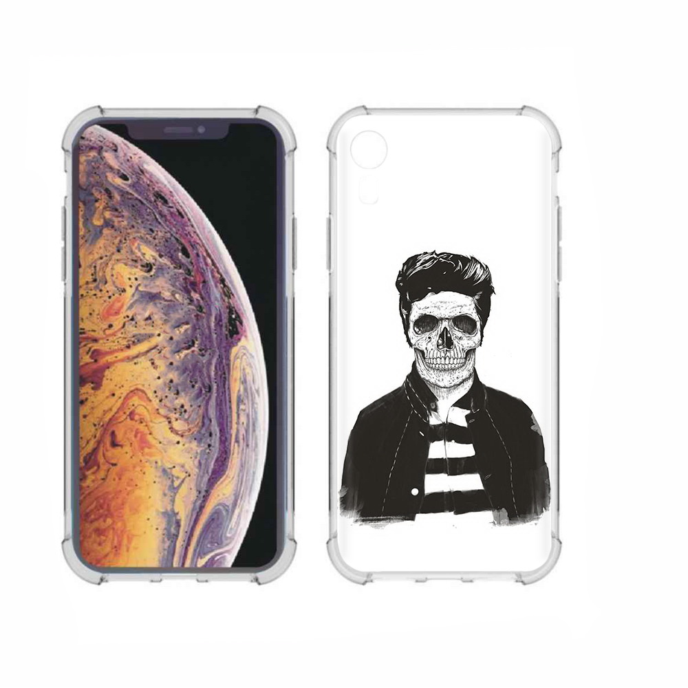 

Чехол MyPads Tocco для Apple iPhone XR скелет, Прозрачный, Tocco