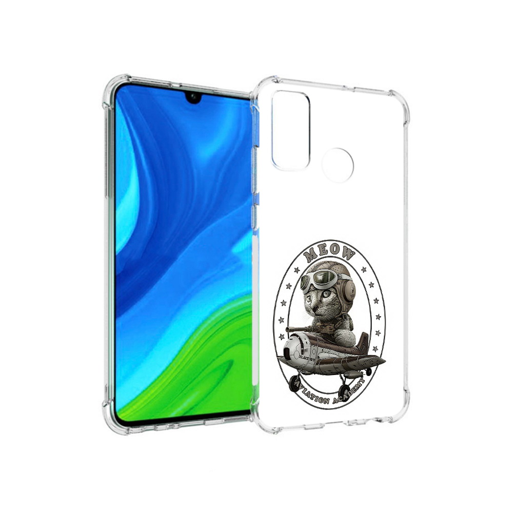 

Чехол MyPads Tocco для Huawei P Smart (2020) кот в самолете, Прозрачный, Tocco