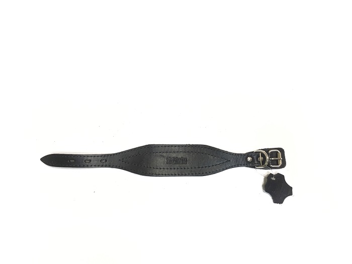 Ошейник ZooMaster кожаный для борзых, 20 мм х 30 см, 2-слойный