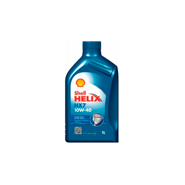 Моторное масло SHELL полусинтетическое Helix Diesel HX7 10W40 1л