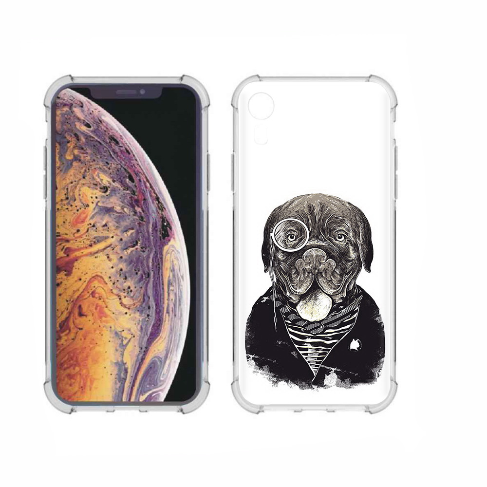 

Чехол MyPads Tocco для Apple iPhone XR солидный песик, Прозрачный, Tocco