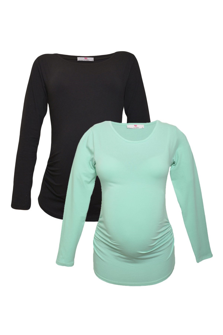

Комплект лонгсливов для беременных Luvmabelly 58846 черный S, 58846