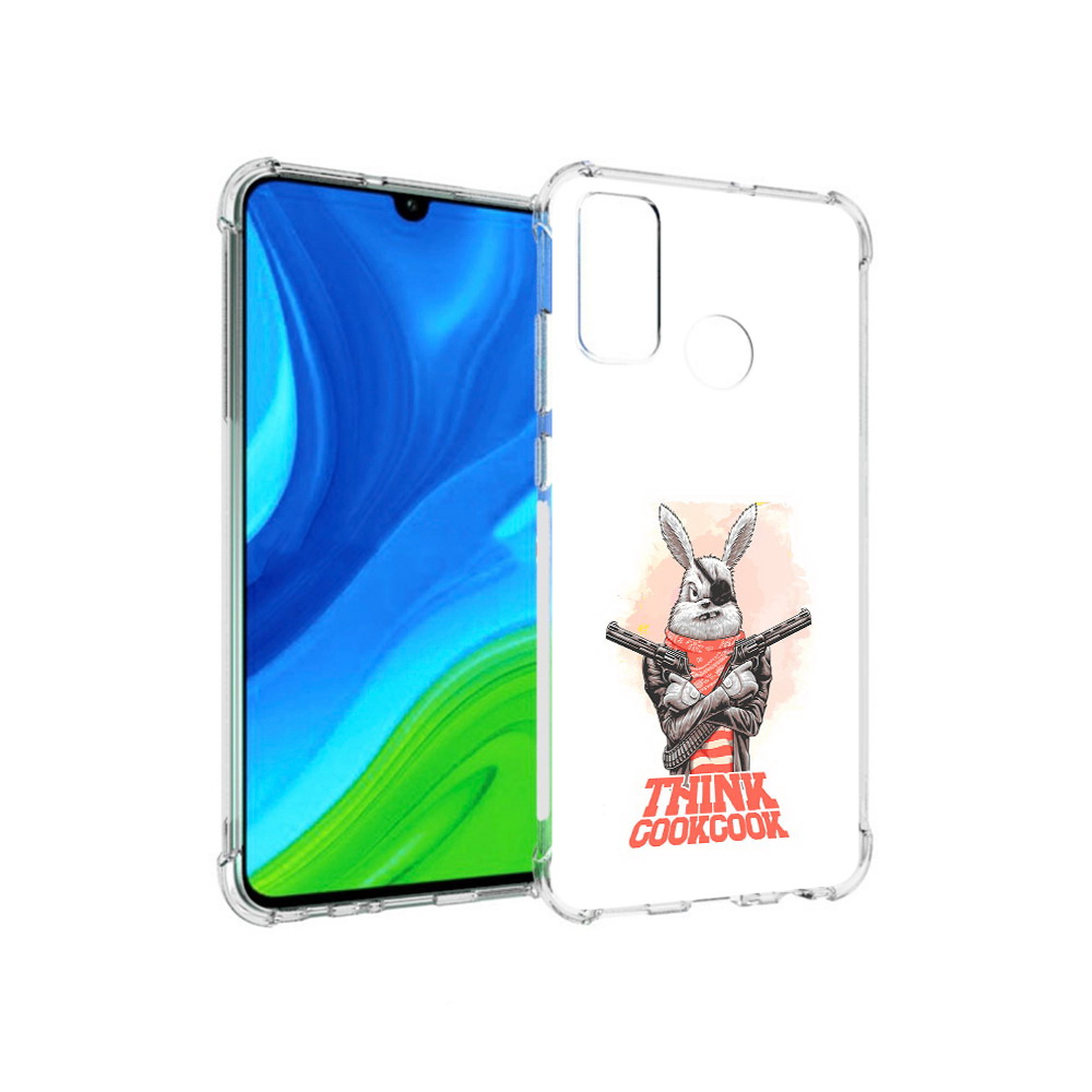 

Чехол MyPads Tocco для Huawei P Smart (2020) кролик пират, Прозрачный, Tocco