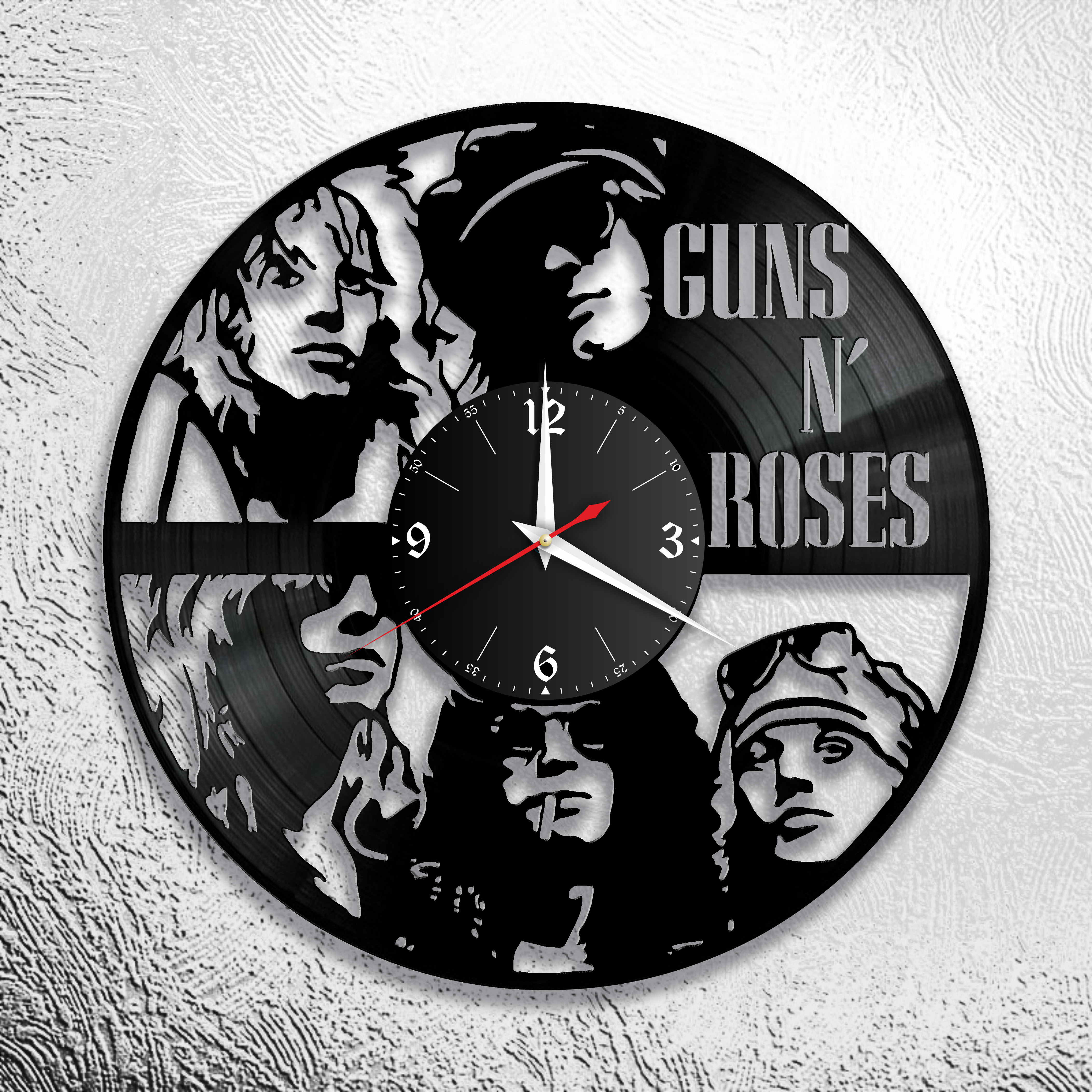 

Настенные часы из виниловой пластинки Guns and Roses, Guns and Roses 2