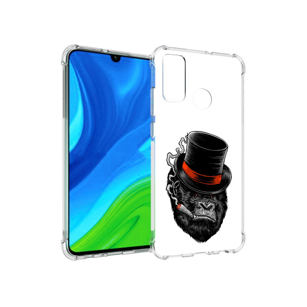 

Чехол MyPads Tocco для Huawei P Smart (2020) дизайнерская горилла, Прозрачный, Tocco