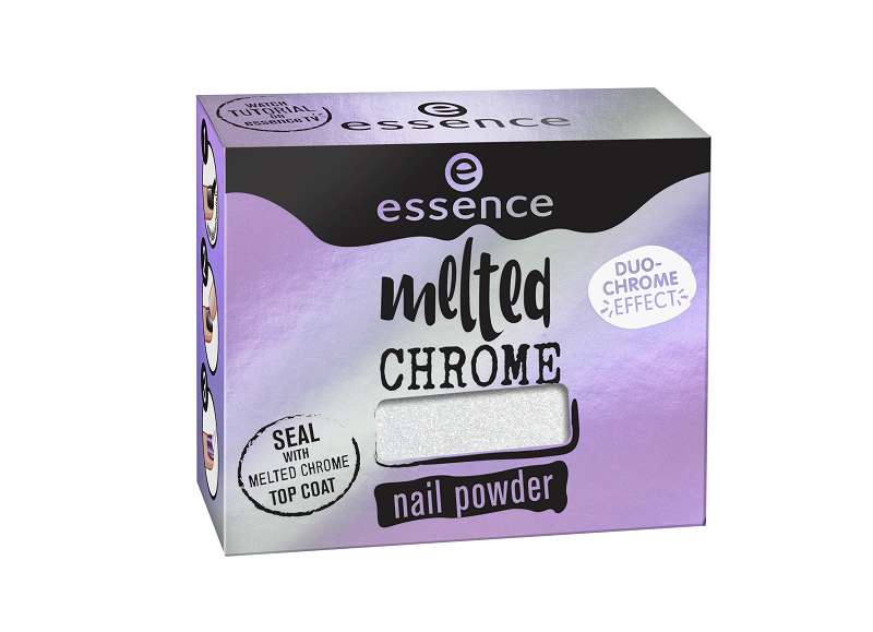 

Essence Эффектная пудра для ногтей Melted Chrome, т,03
