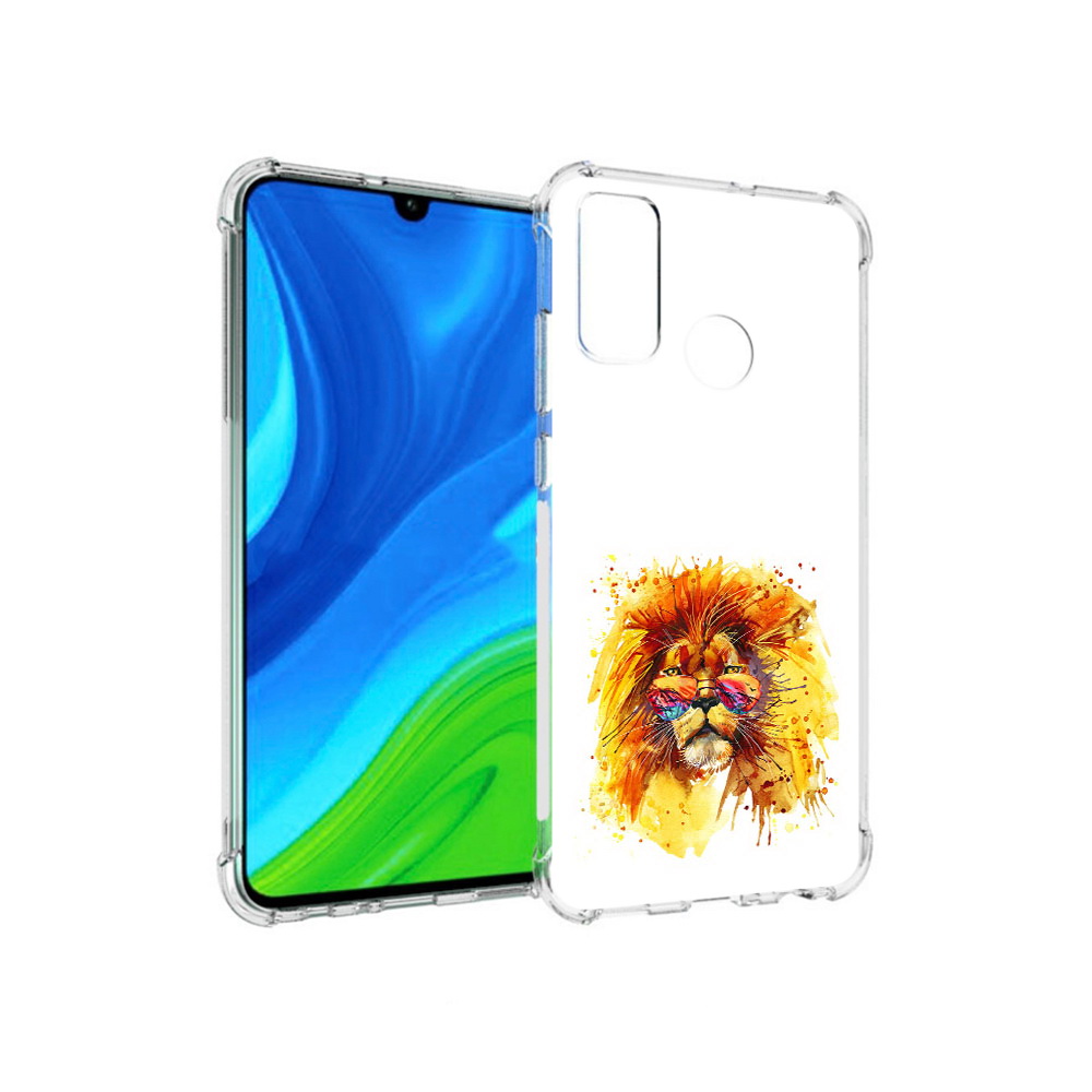 

Чехол MyPads Tocco для Huawei P Smart (2020) лев в очках, Прозрачный, Tocco
