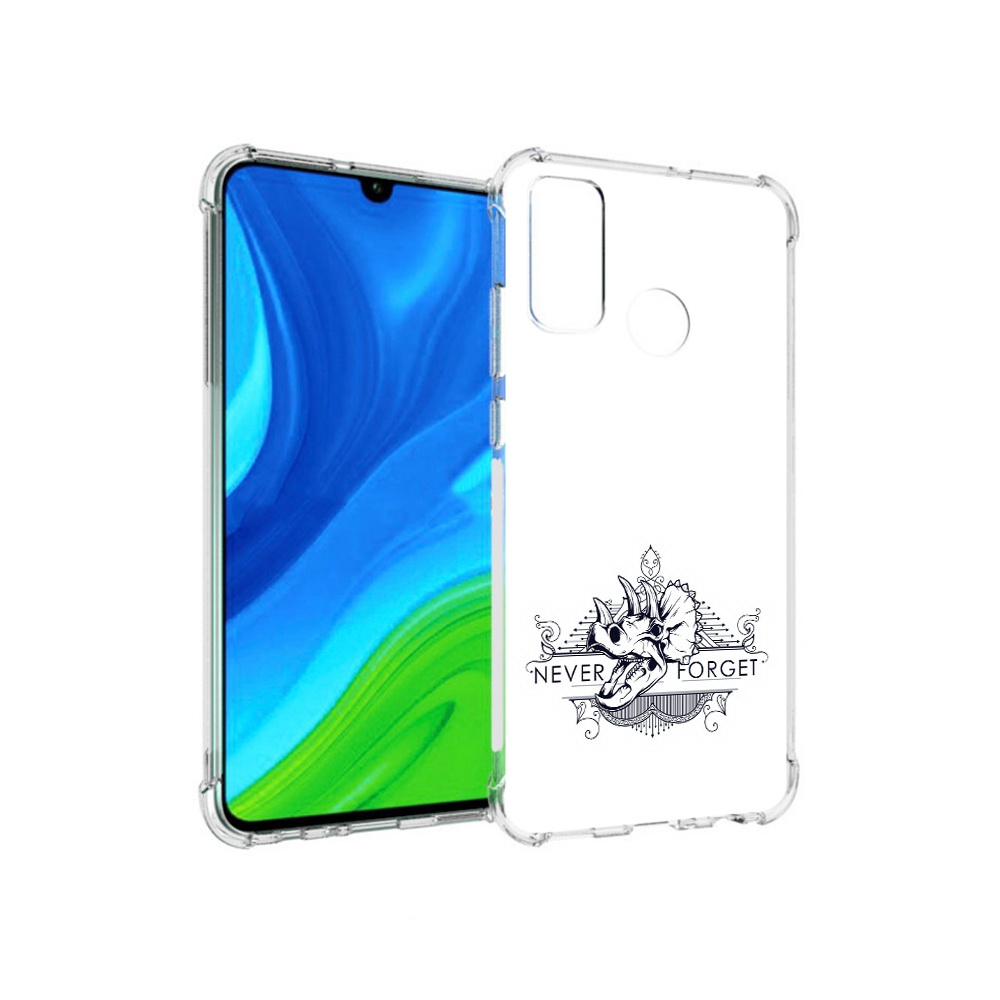 

Чехол MyPads Tocco для Huawei P Smart (2020) логотип носорога никогда не забуду, Прозрачный, Tocco