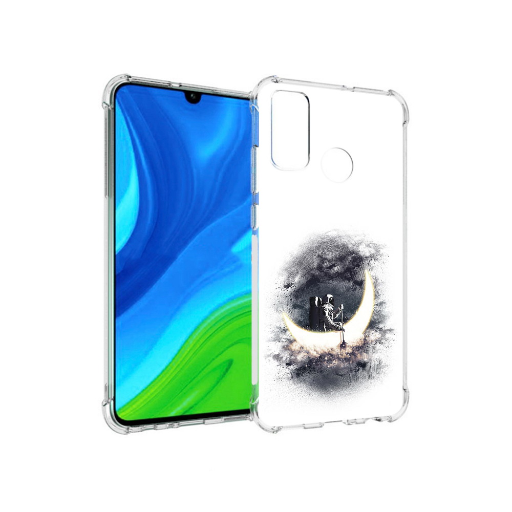 

Чехол MyPads Tocco для Huawei P Smart (2020) лунный путешественник, Прозрачный, Tocco