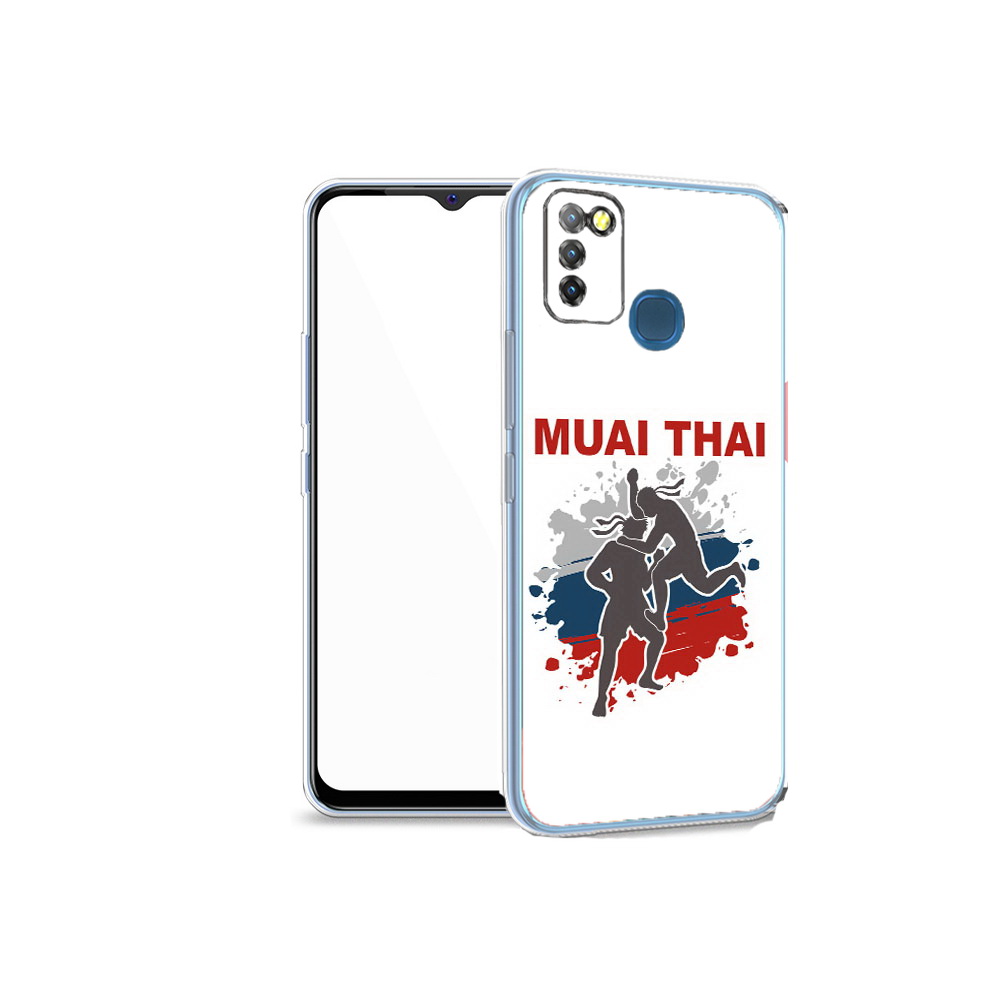 

Чехол MyPads Tocco для Infinix Hot 10 Lite Муайтай, Прозрачный, Tocco