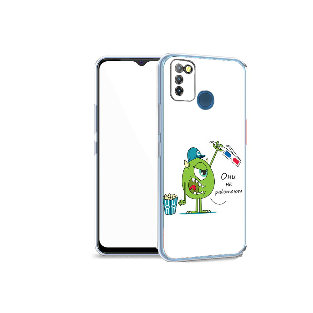 

Чехол MyPads Tocco для Infinix Hot 10 Lite Очки не работают, Прозрачный, Tocco