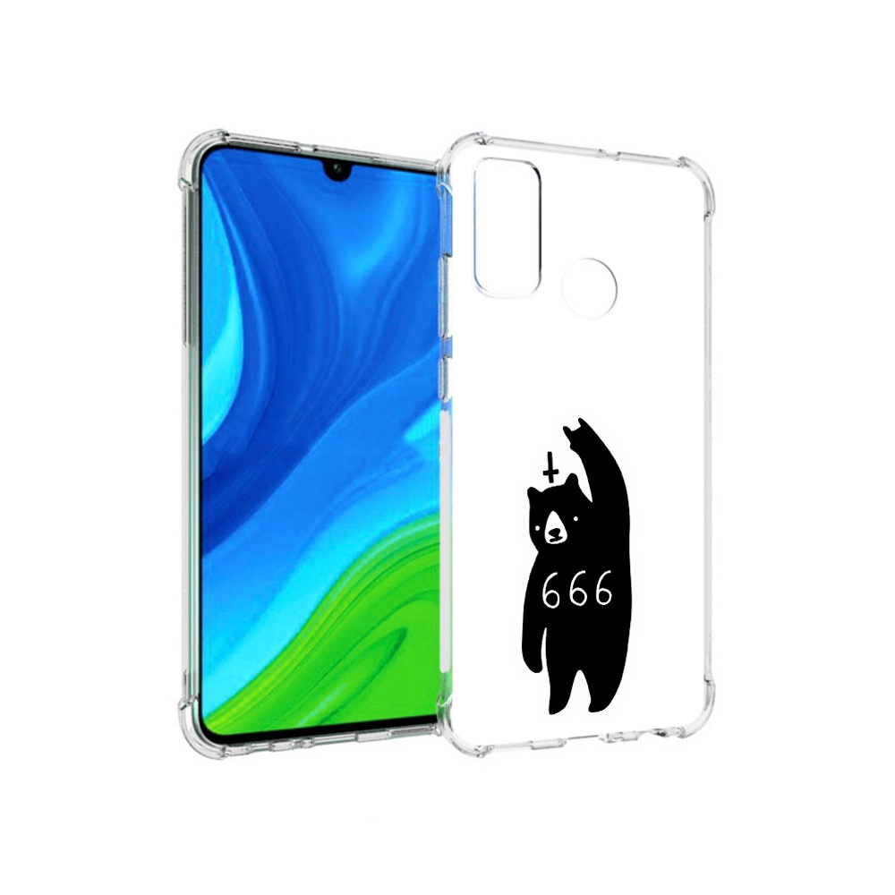 

Чехол MyPads Tocco для Huawei P Smart (2020) медведь 666, Прозрачный, Tocco