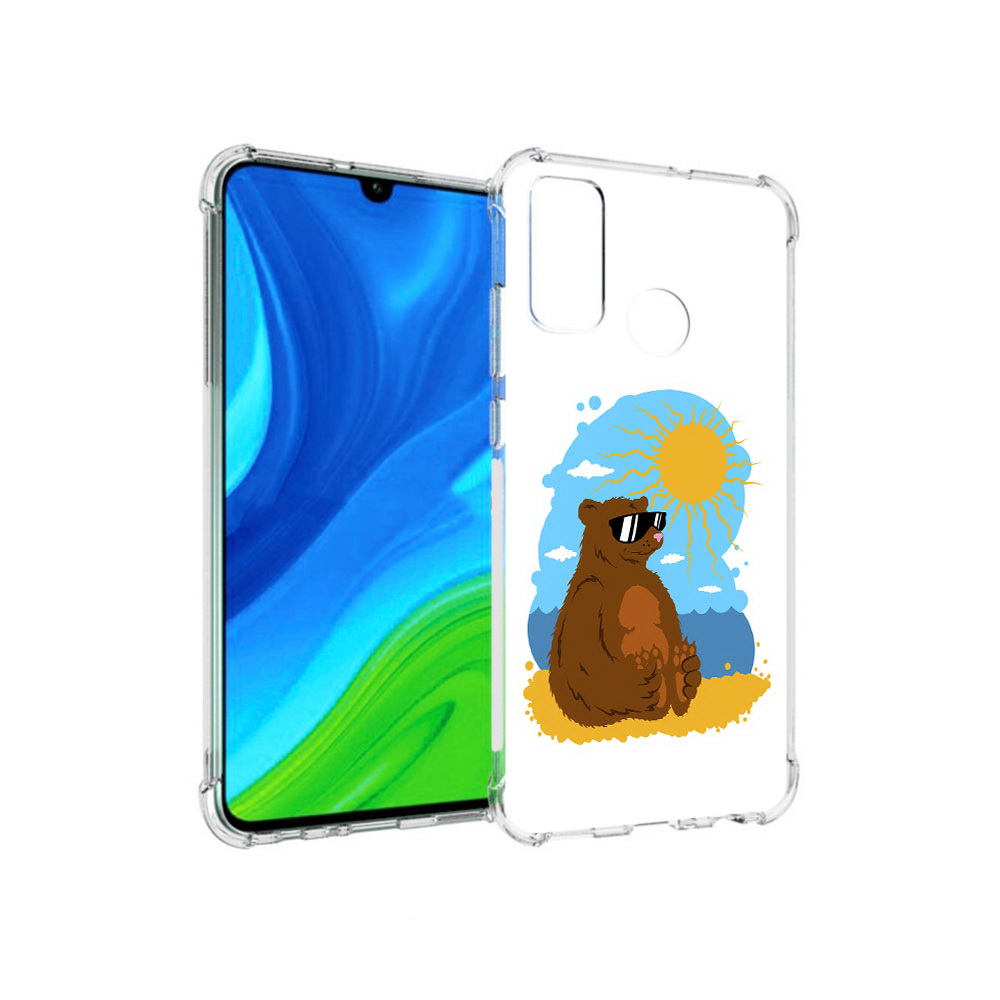 

Чехол MyPads Tocco для Huawei P Smart (2020) медведь на чиле, Прозрачный, Tocco