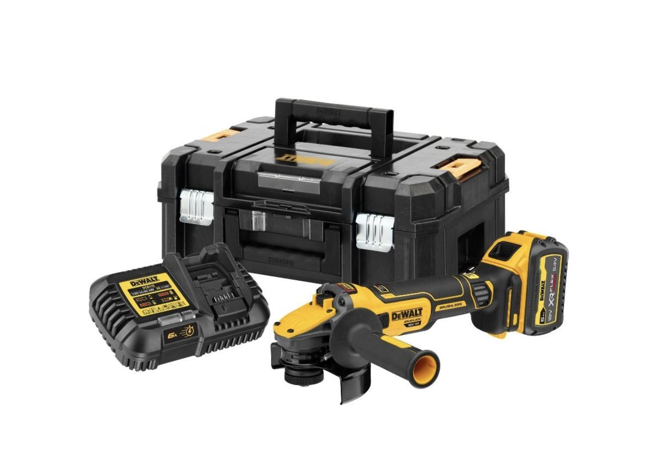 Аккумуляторная угловая шлифмашина DeWALT DCG409VST1