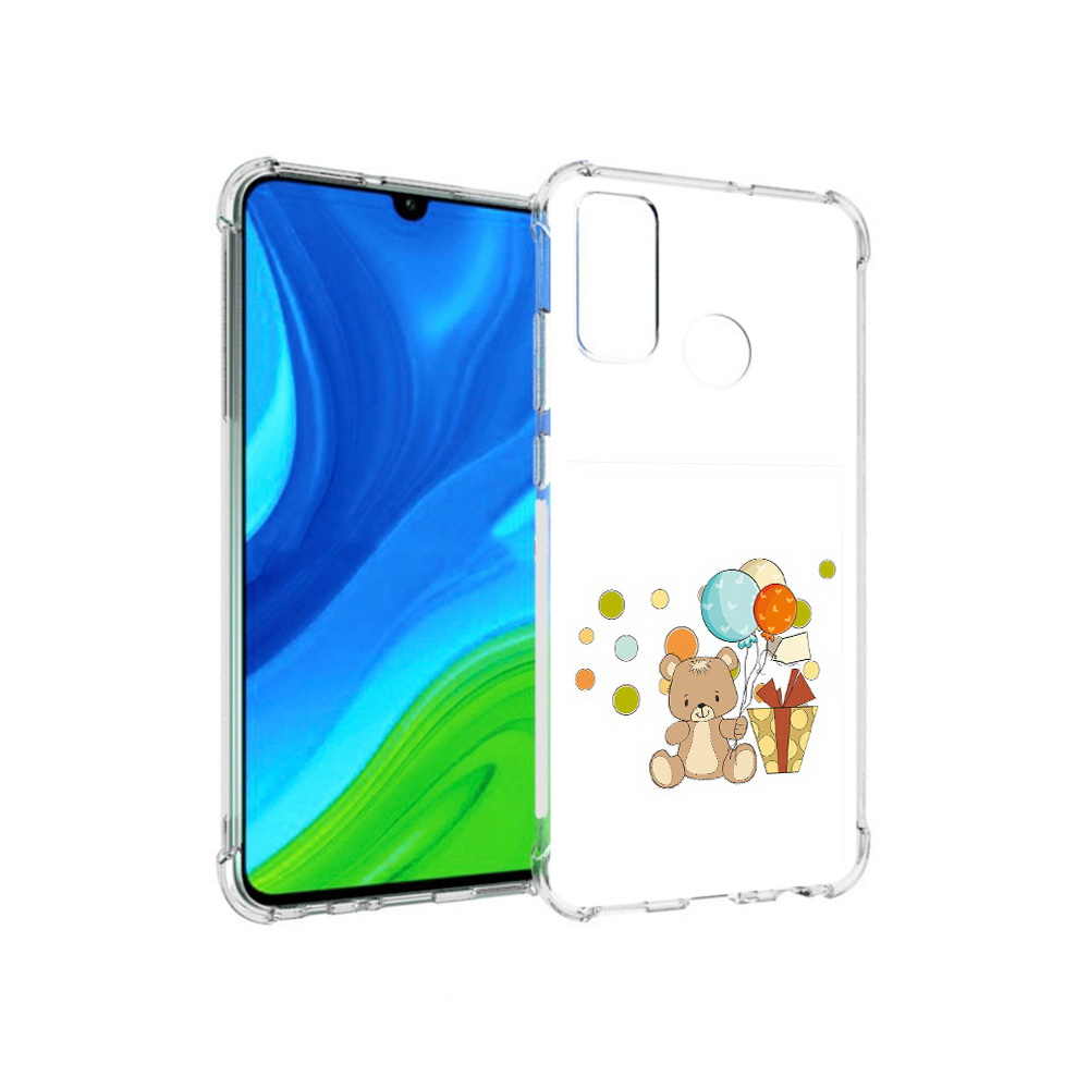 

Чехол MyPads Tocco для Huawei P Smart (2020) медвеженок с подарком, Прозрачный, Tocco