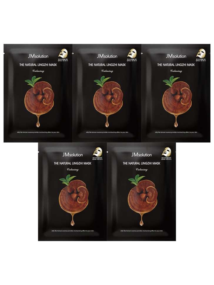

Маска для лица JM SOLUTION The Natural Lingzhi Mask Calming тканевая с линчжи 5 шт.х35 мл