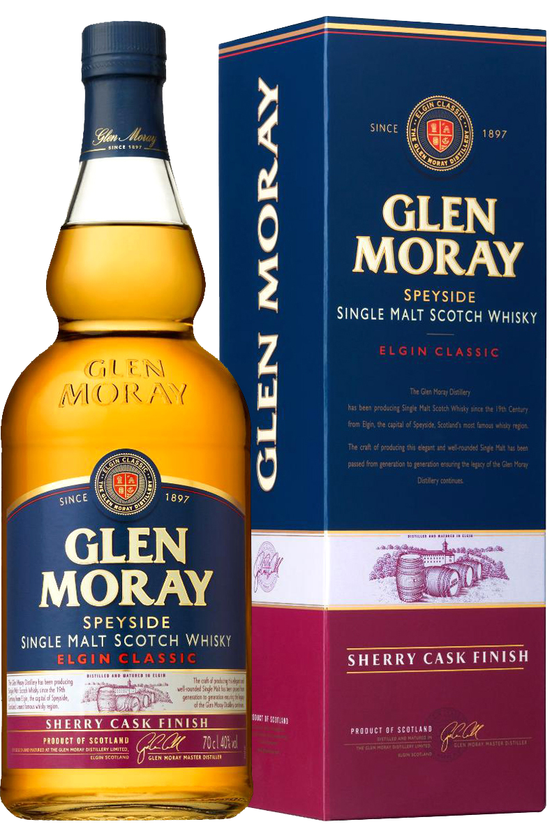 

Glen Moray Elgin Classic Sherry Cask Finish Speyside Single Malt Scotch Whisky (gift box)