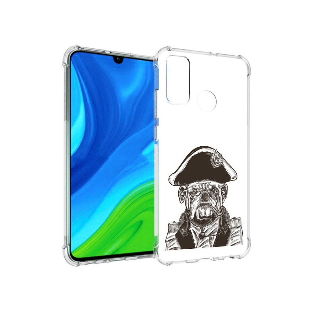 

Чехол MyPads Tocco для Huawei P Smart (2020) мопс генерал, Прозрачный, Tocco