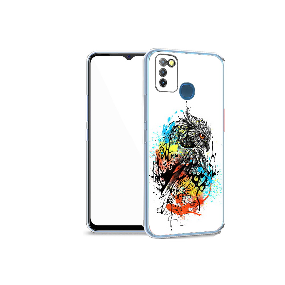 

Чехол MyPads Tocco для Infinix Hot 10 Lite Творческая сова, Прозрачный, Tocco