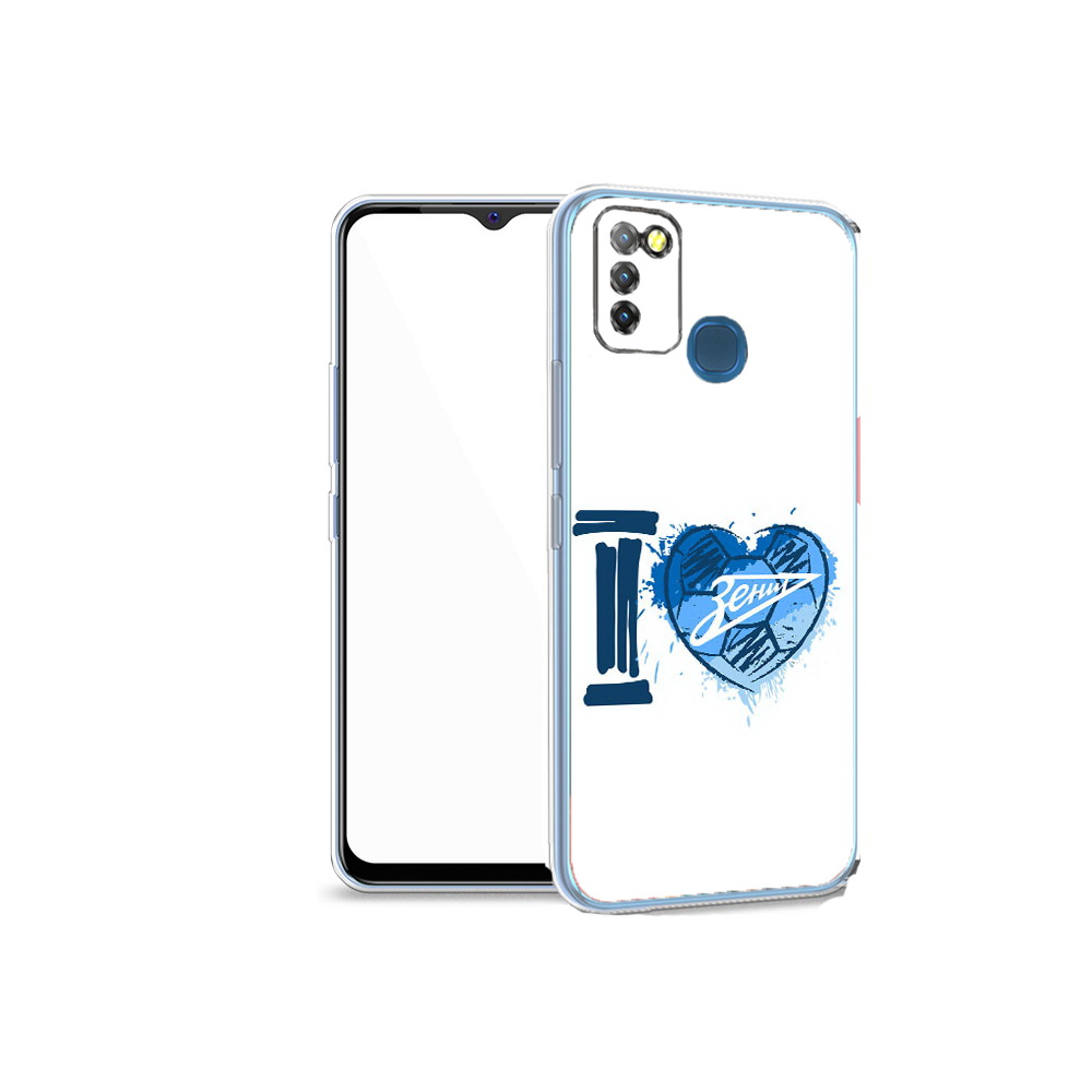 

Чехол MyPads Tocco для Infinix Hot 10 Lite ФК я люблю зенит, Прозрачный, Tocco
