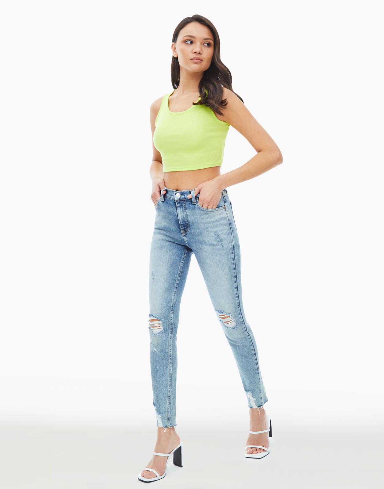 

Джинсы женские Gloria Jeans GJN028386 синие 42/164, Синий, GJN028386